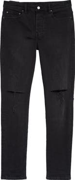 Ksubi Chitch Krow Krushed Ripped Slim Skinny Jeans