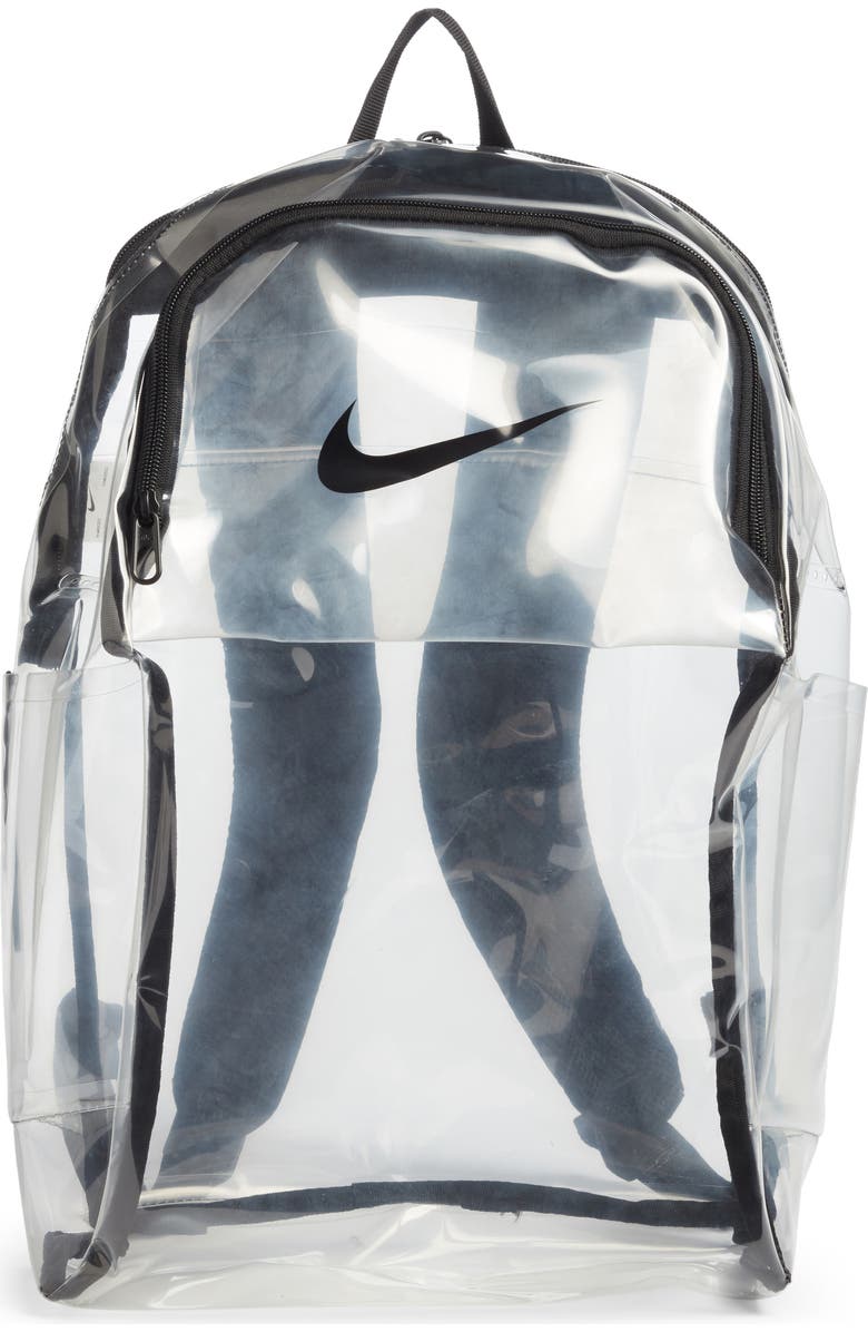 Nike Clear Backpack, Main, color,