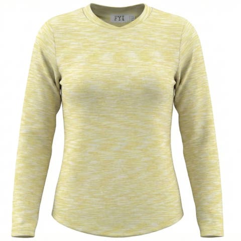 Multi Rib Curved Hem Long Sleeve Top (Little Kid & Big Kid)