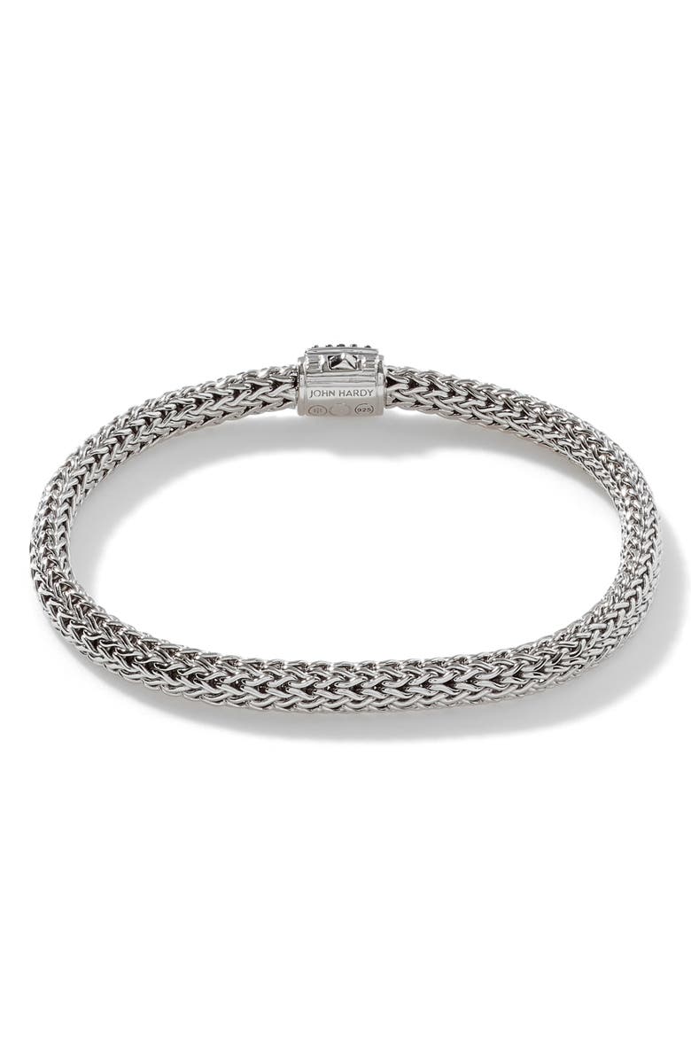 John Hardy Icon Bracelet, Sterling Silver, Pavé, 5mm, Alternate, color, 