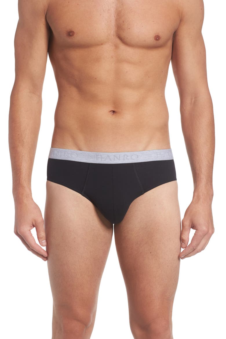 Cotton Essentials 2-Pack Cotton Briefs, Alternate, color, BLACK