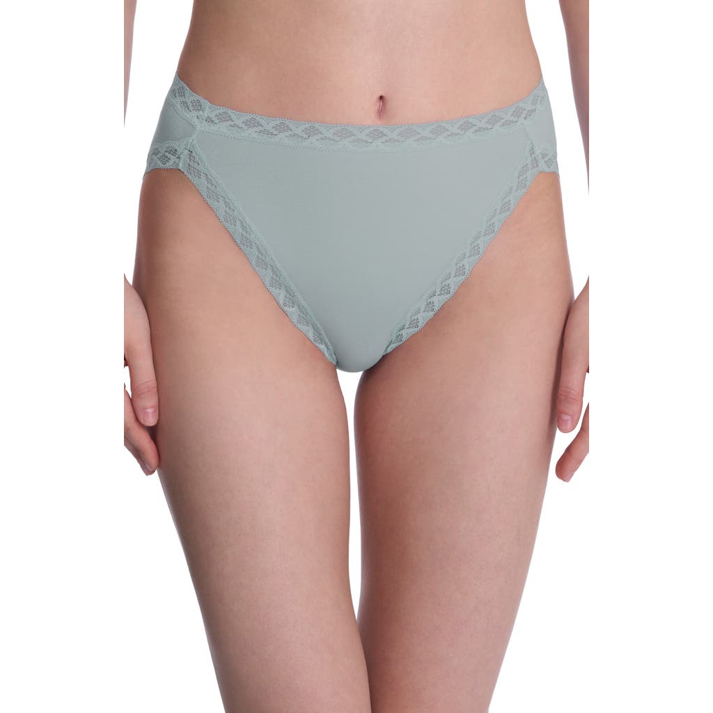 Natori Bliss Cotton French Cut Briefs In Blue