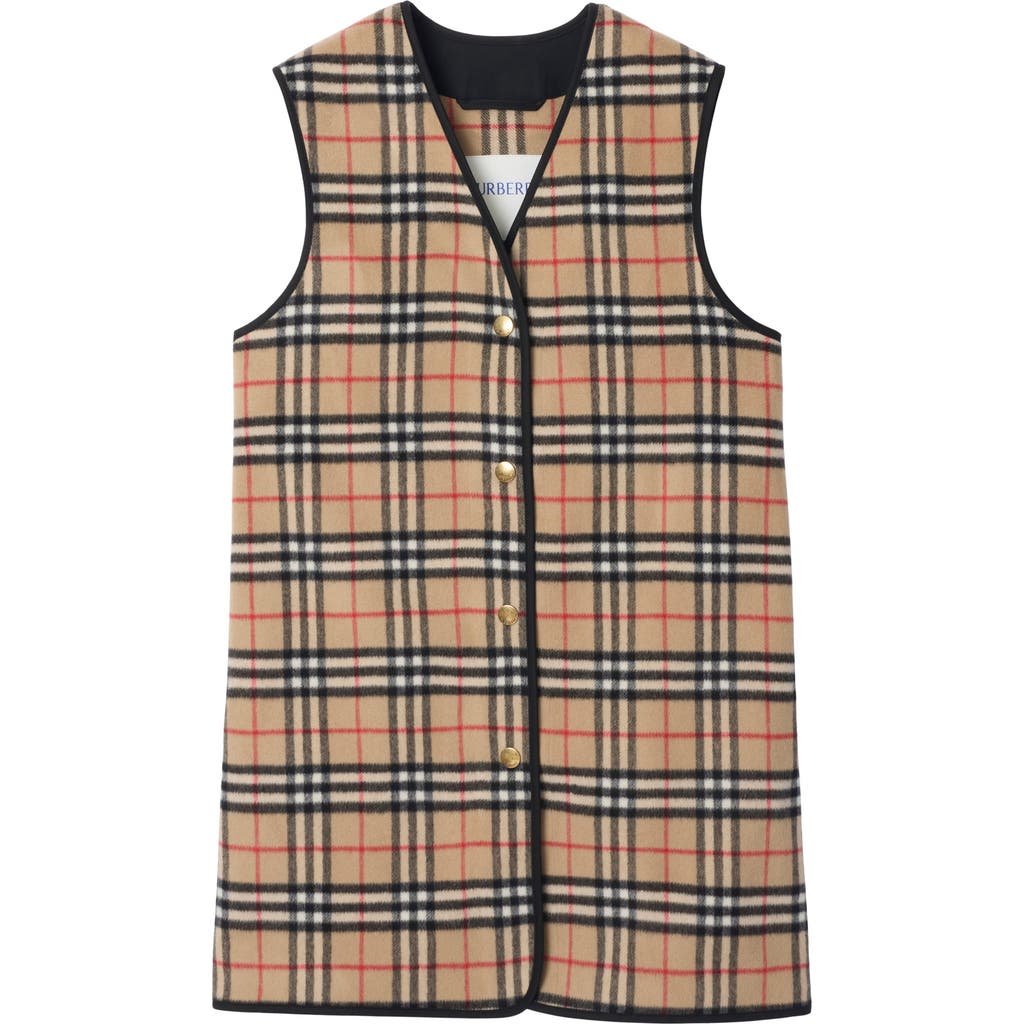 Burberry Check Wool Cashmere Warmer In Brown