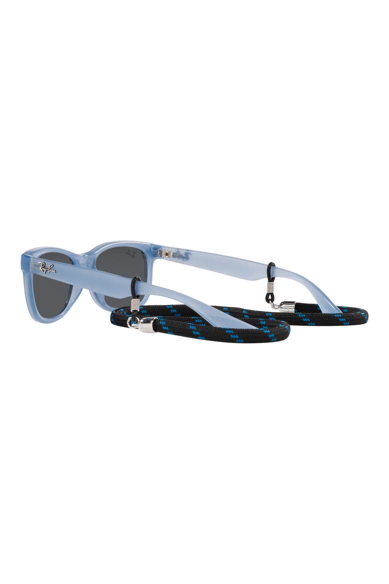 Kids' Junior Wayfarer 47mm Square Sunglasses, Alternate, color, OPAL BLUE
