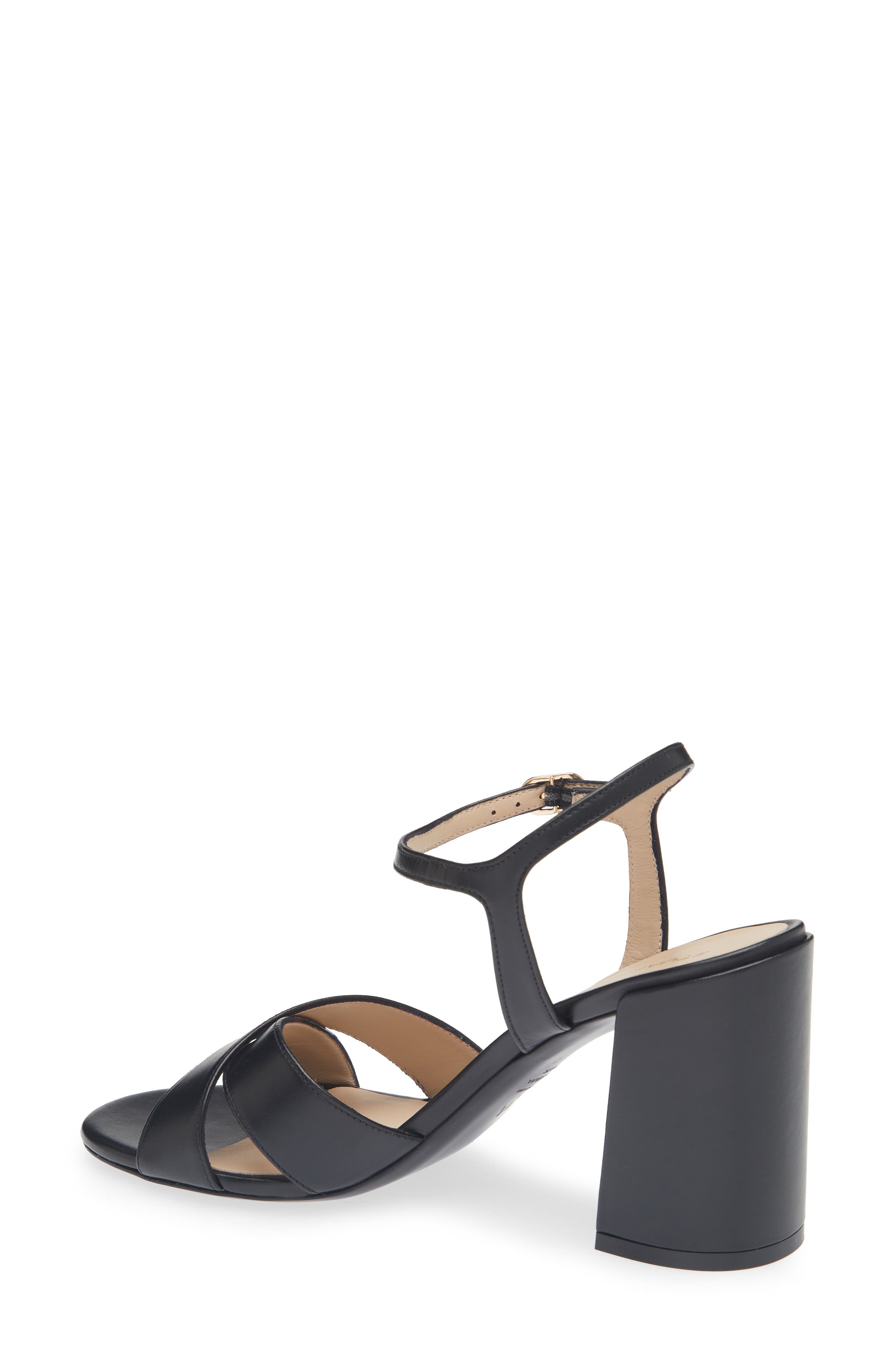 Stuart Weitzman Alyssa Ankle Strap Sandal, Alternate, color, Black
