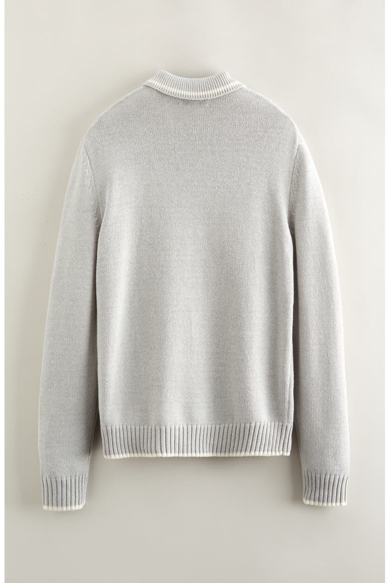Kids' Collared Sweater, Alternate, color, GREY LIGHT HEATHER