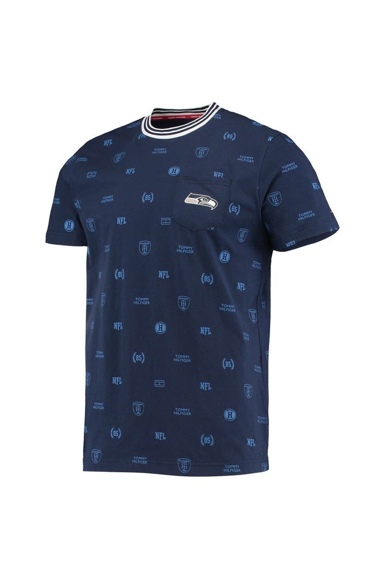 Men's Tommy Hilfiger College Navy Seattle Seahawks Essential Pocket T-Shirt, Alternate, color, Navy