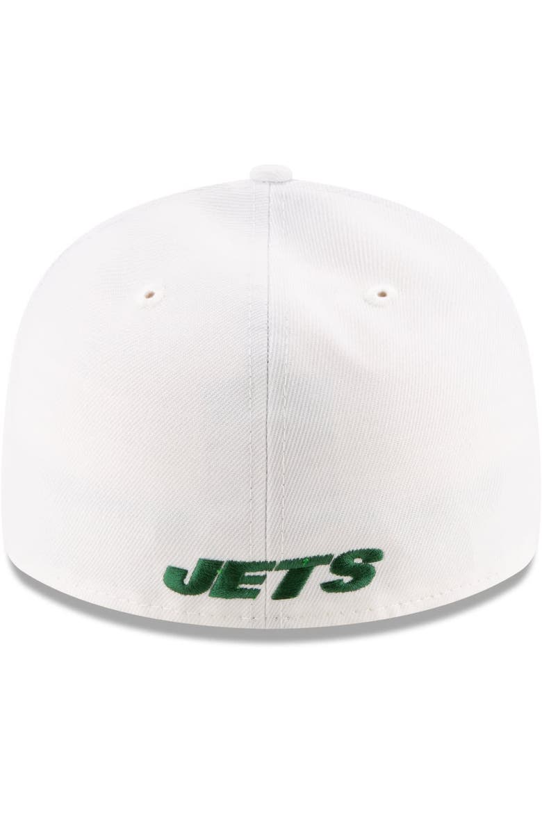 Men's New Era White New York Jets Omaha Low Profile 59FIFTY Fitted Hat, Alternate, color, White