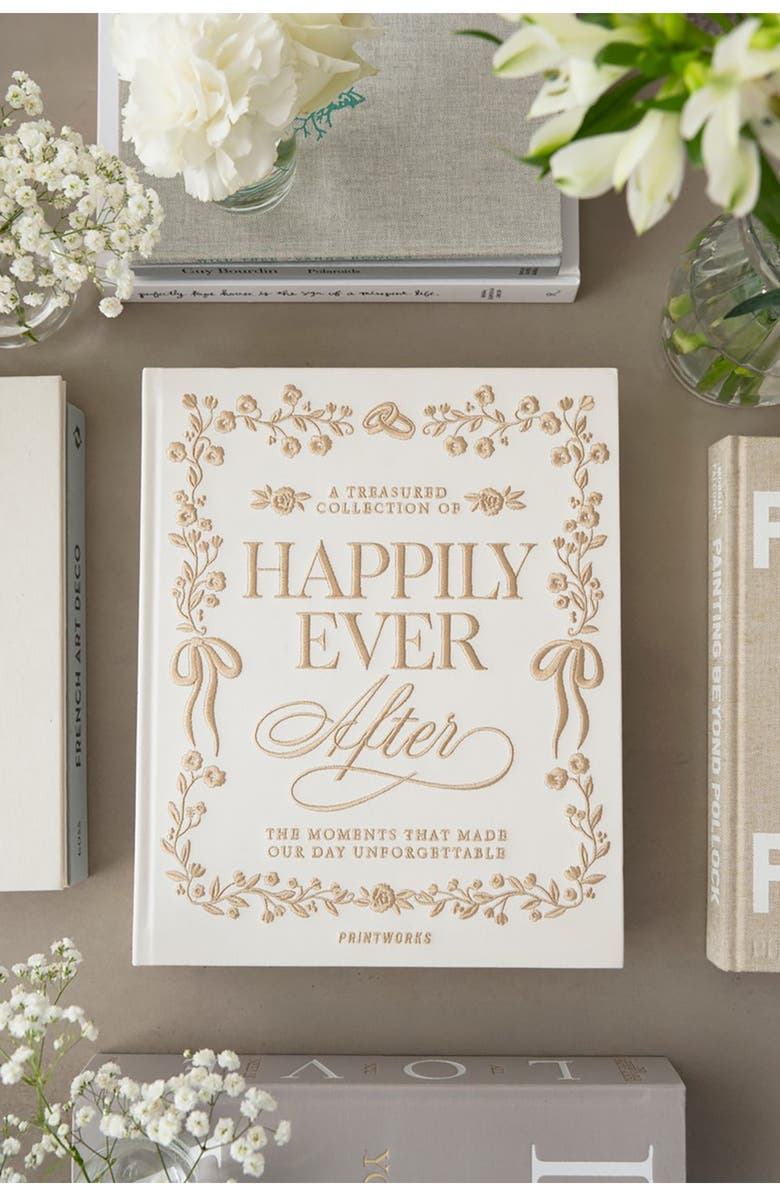 PRINTWORKS Happily Ever After Embroidered Photo Album, Alternate, color, Beige