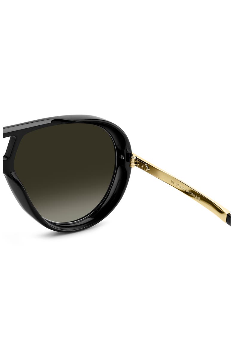 Voyager 61mm Pilot Sunglasses, Alternate, color, BLACK GOLD/ GREEN SF GRN SP