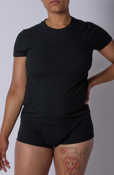 Short Sleeve Rib T-Shirt (Regular & Plus)