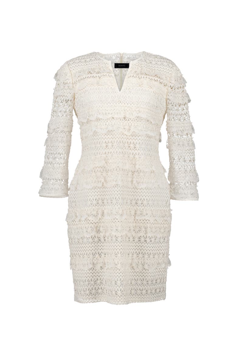 Natural Lace Mini Dress, Alternate, color, Natural