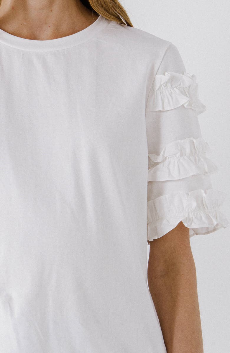 Endless Rose Ruffle Sleeve T-Shirt, Alternate, color, 