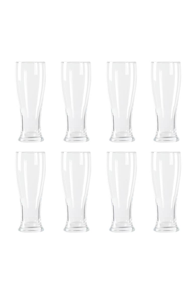 Callum 8 Piece 15.6 Ounce Tall Pub Glass Set in Clear, Alternate, color, Clear
