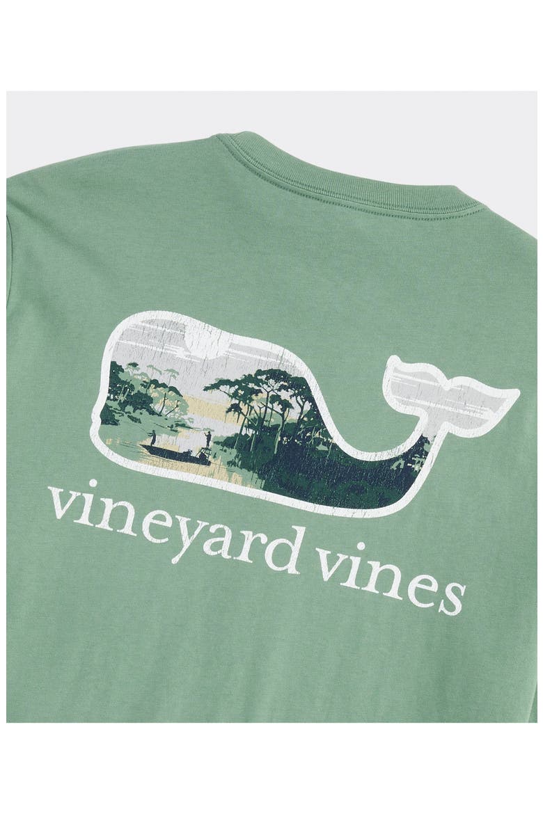 Low Country Whale Graphic Pocket T-Shirt, Alternate, color, OLIVE DUSK