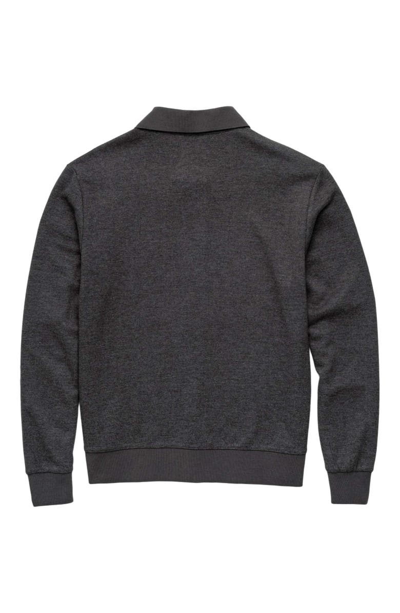 Surfside Supply Co. Wesley Polo Cardigan, Alternate, color, Charcoal Heather