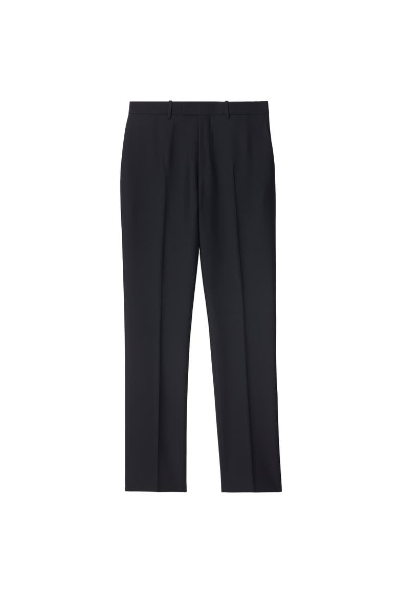 Wool Tailored Trousers, Alternate, color, Navy
