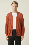 Modenaire Open Knit Textured Cardigan
