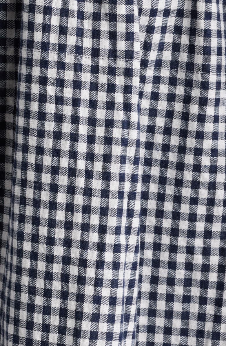 Petal & Pup Jessen Long Sleeve Minidress, Alternate, color, Navy Gingham