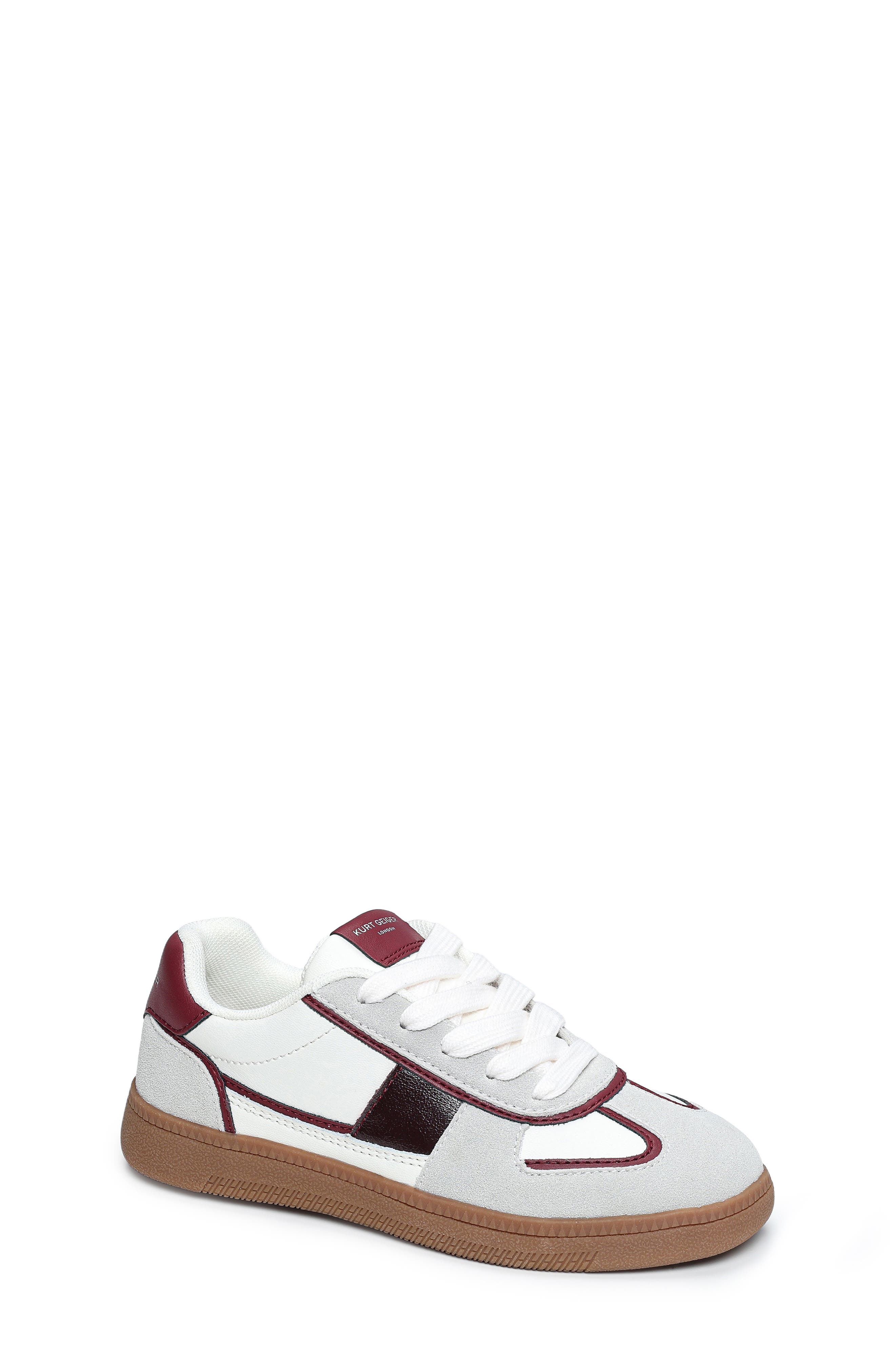 Kurt Geiger London Kids' Lloyd Sneaker, Main, color, White/ Red