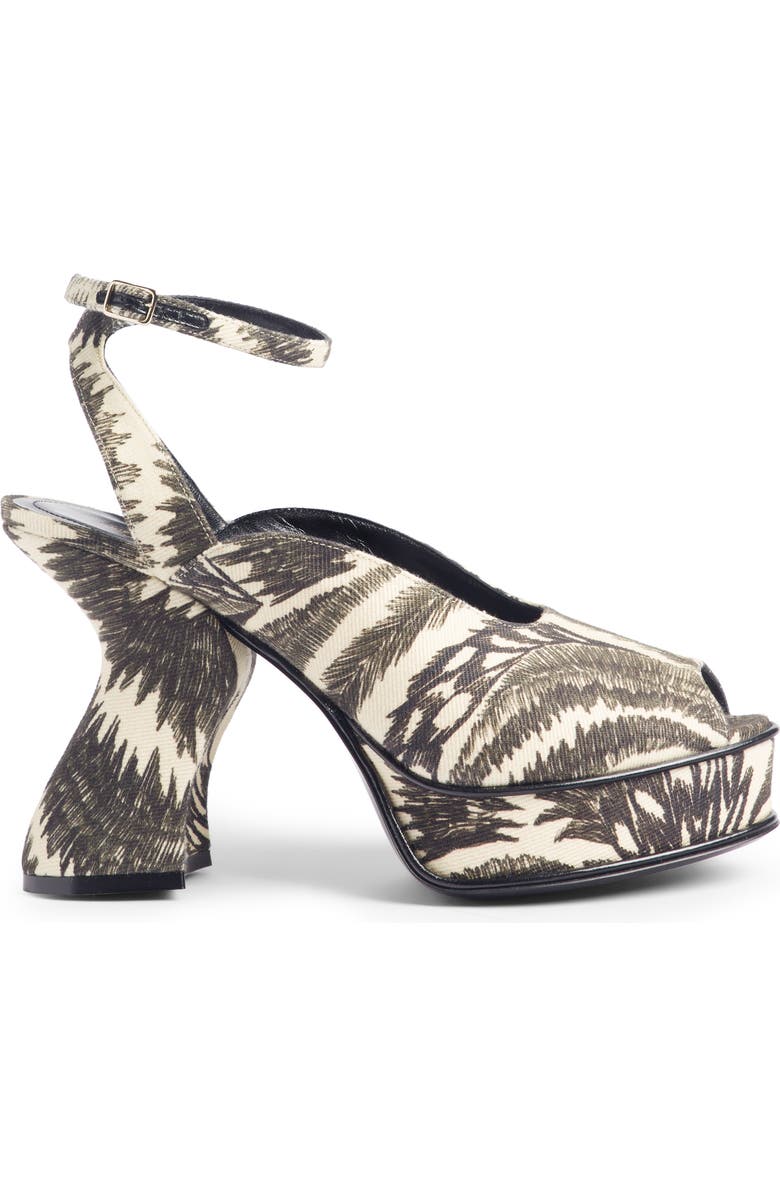 Dries Van Noten Wave Heel Platform Sandal, Alternate, color,