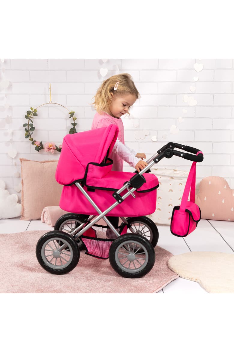 Trendy Pram, Fits Dolls Up To 18", Alternate, color, Multicolored