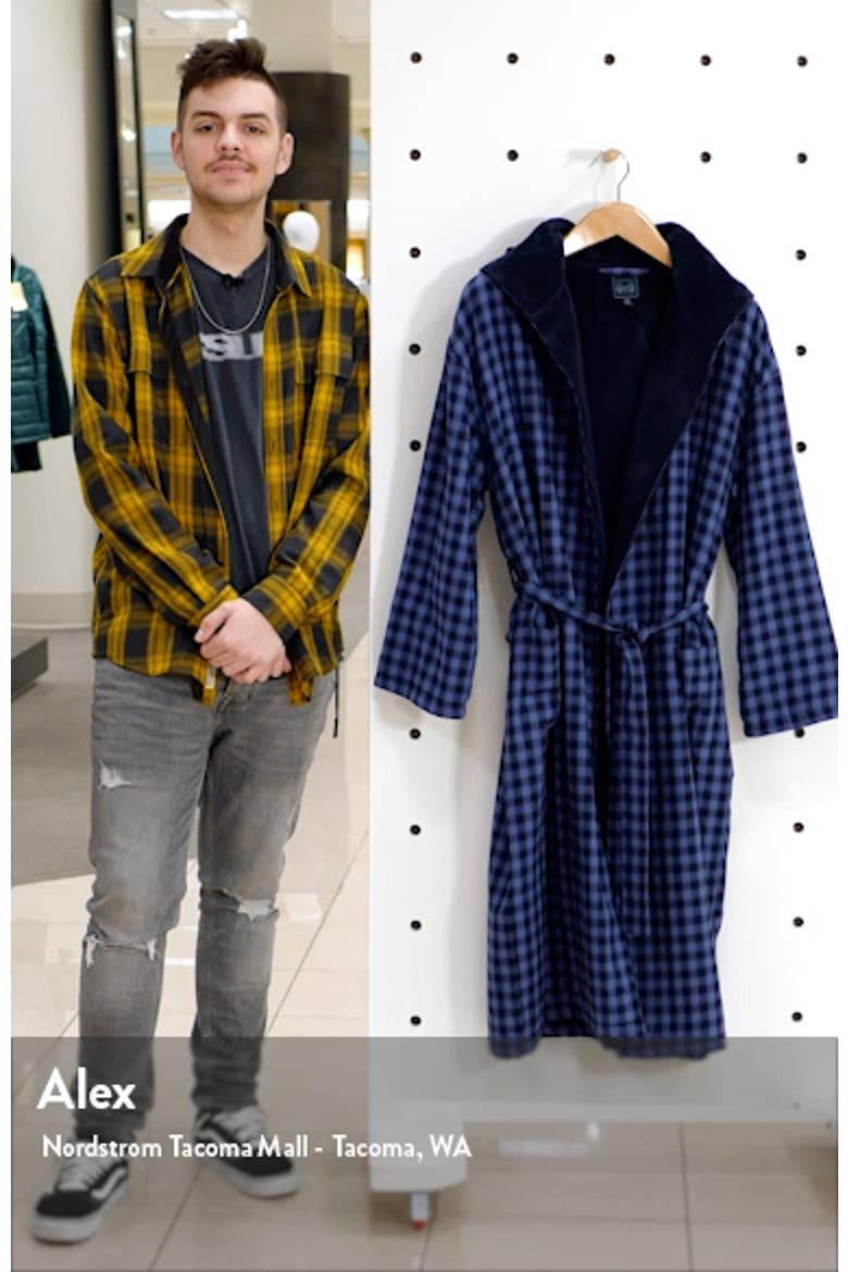 Plush Flannel Hooded Robe video