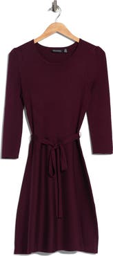 Nina Leonard Fit & Flare Dress