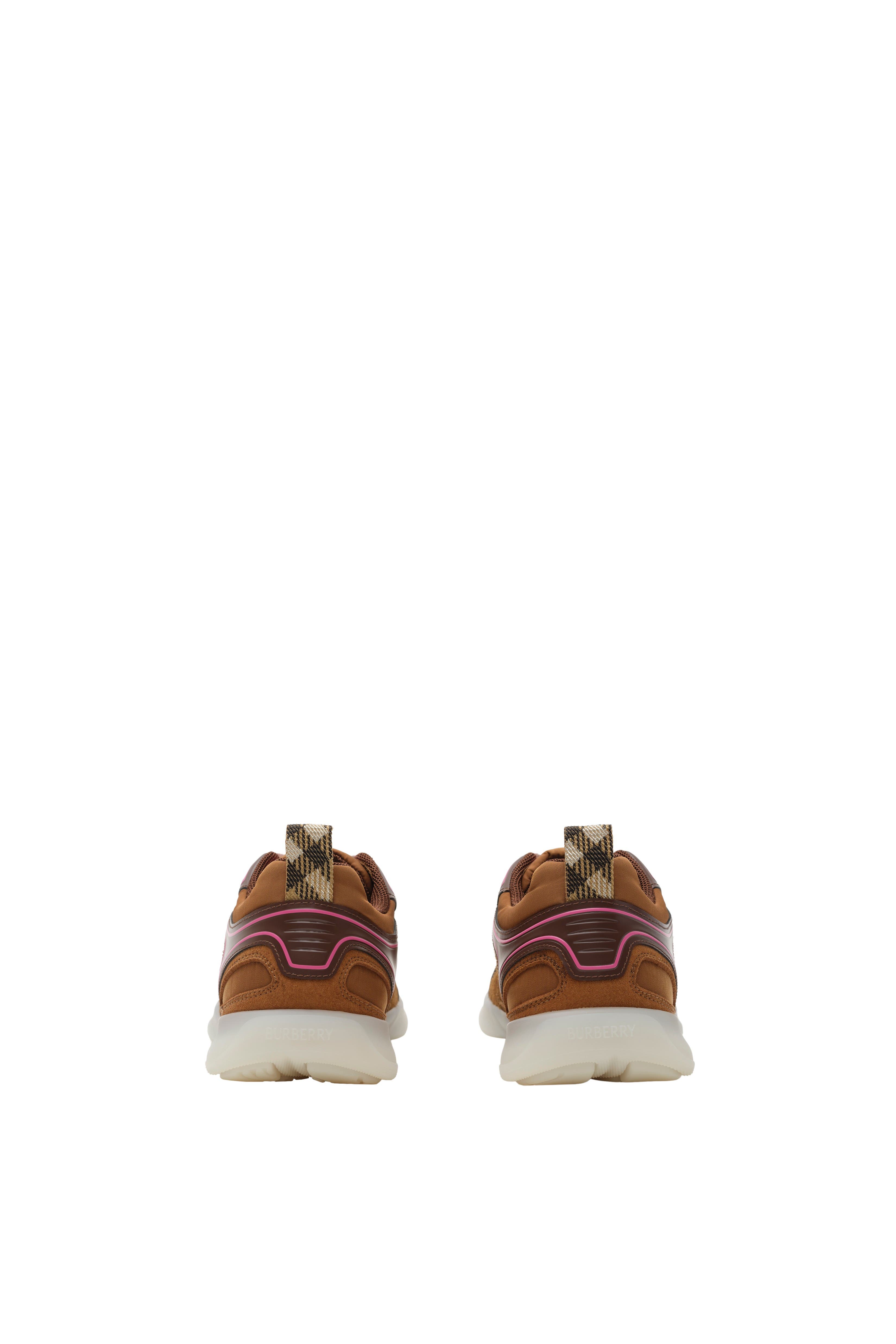 Burberry Check Matrix Sport Sneakers, Alternate, color, Chestnut Brown