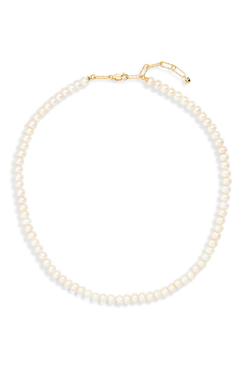 Nomade Pearl Necklace, Main, color, 18K GOLD VERMEIL / PEARL