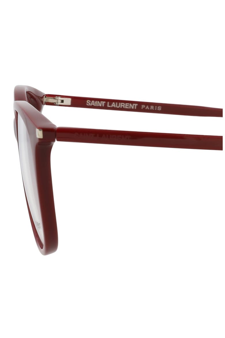 52mm Round Optical Glasses, Alternate, color, BURGUNDY BURGUNDY TRANSPARENT