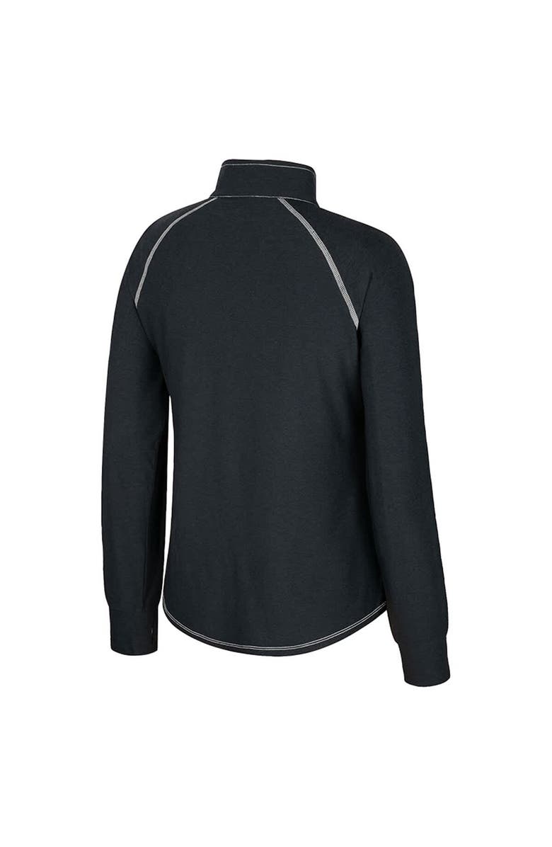 COLOSSEUM Women's Colosseum Black UCLA Bruins Bikram Raglan Quarter-Zip Top, Alternate, color, Black