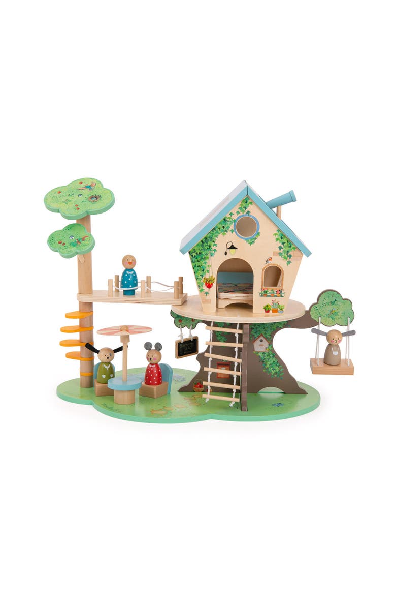 Moulin Roty Assorted Wooden Characters  Playhouse The Big Family, Alternate, color, Multi