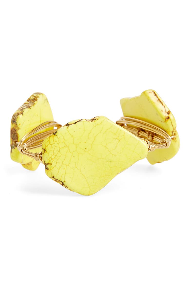 Medium Stone Bracelet, Main, color, YELLOW