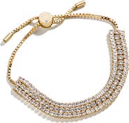 BaubleBar Elaine Layered Cubic Zirconia Slider Bracelet