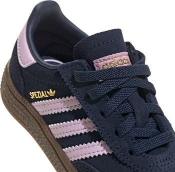 Adidas Originals Handball Spezial Grade School Girls Night Indigo Orchid Fusion Gum Shoes Size 6