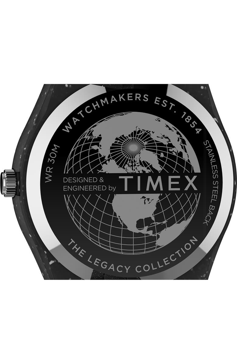 Timex<sup>®</sup> Legacy Ocean Recycled Plastic Bracelet Watch, 42mm, Alternate, color, 