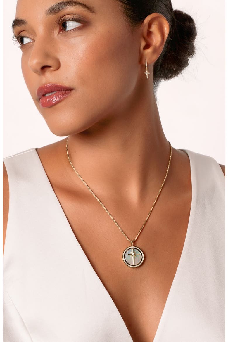 True Direction Compass Necklace, Alternate, color, Sterling Silver