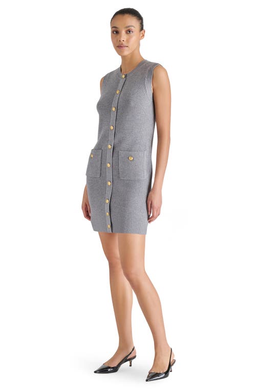 Steve Madden Mitsy Sleeveless Rib Sweater Dress In Blue