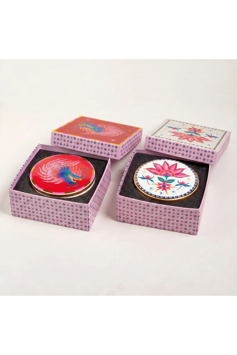 Shekou Porcelain Decorative Object 2 Pcs Box Set, Alternate, color, White
