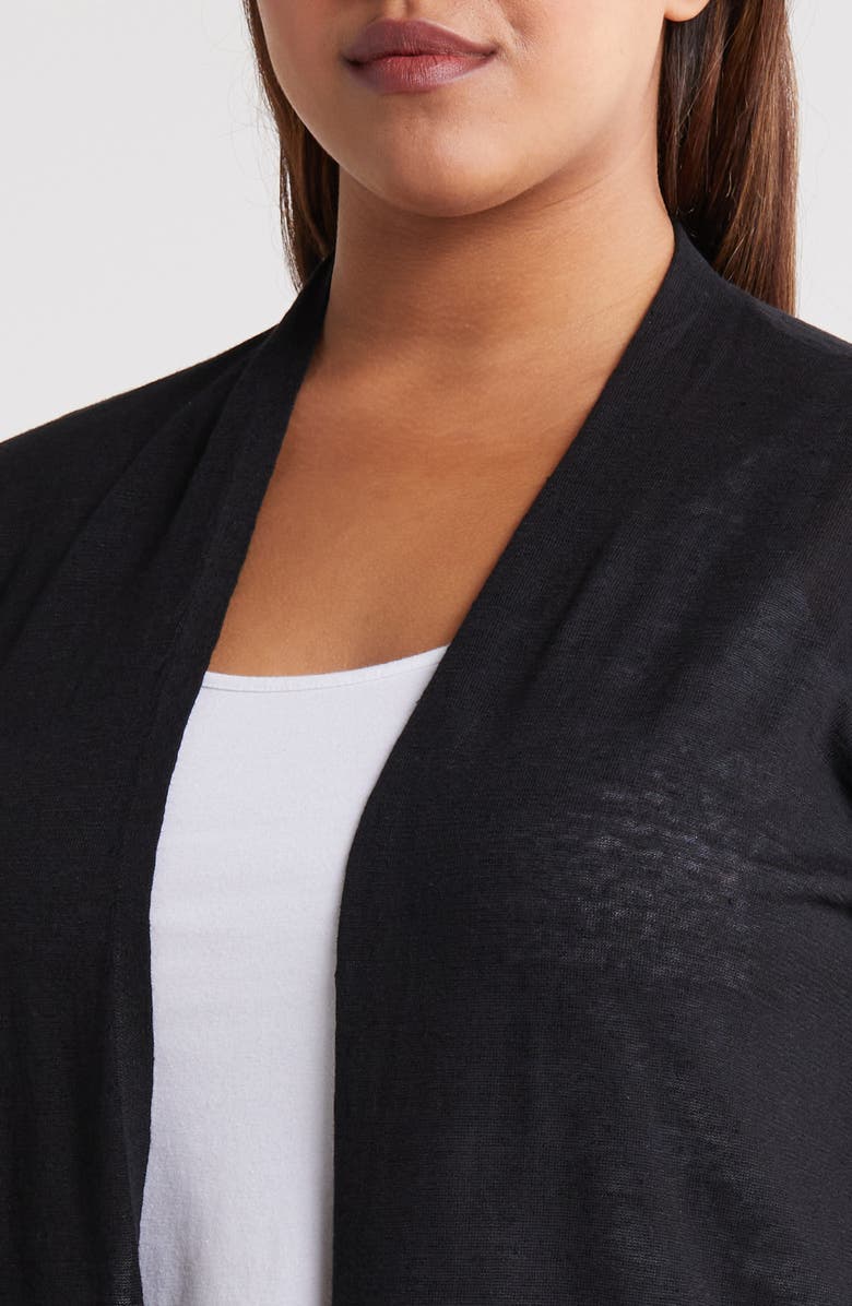 Eileen Fisher Organic Linen & Organic Cotton Longline Cardigan, Alternate, color, 