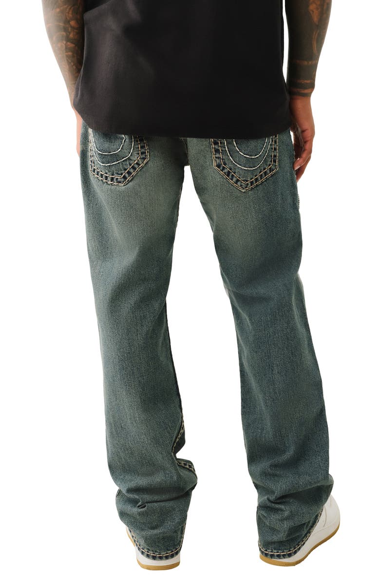 True Religion Ricky Super T Straight Leg Jeans, Alternate, color, Midnight Warehouse Dark Wash