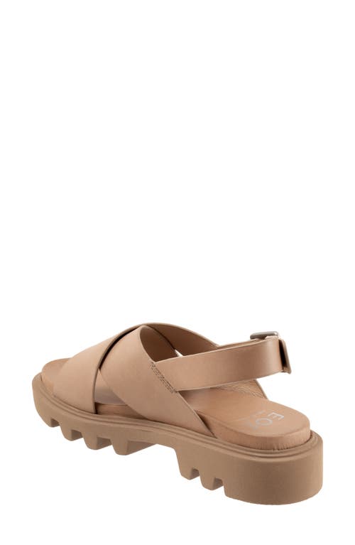 Eos Footwear Flighty Slingback Platform Sandal In Taupe