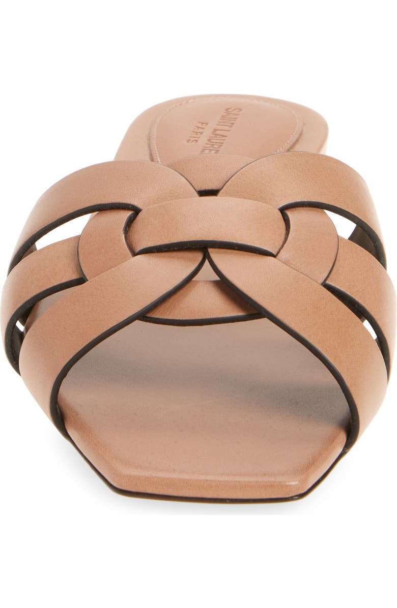 Saint Laurent Tribute Slide Sandal, Alternate, color, Corda