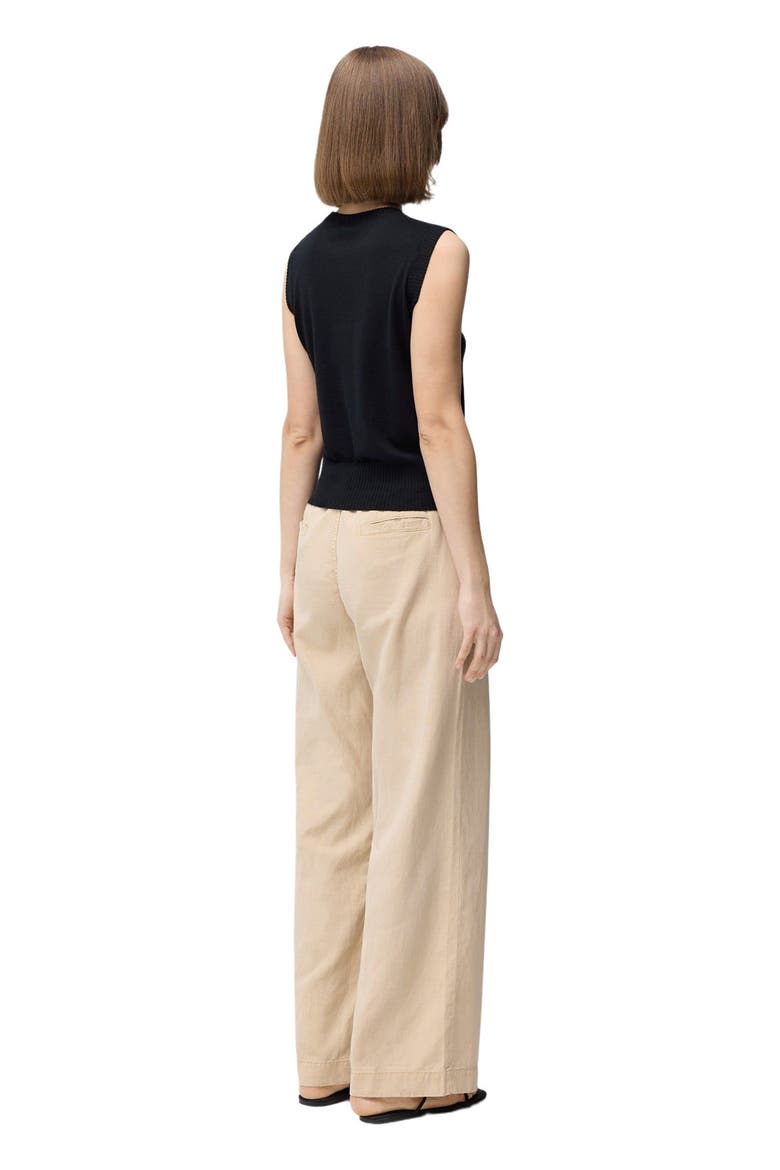 Cashmere Silk Sleeveless Top, Alternate, color, black