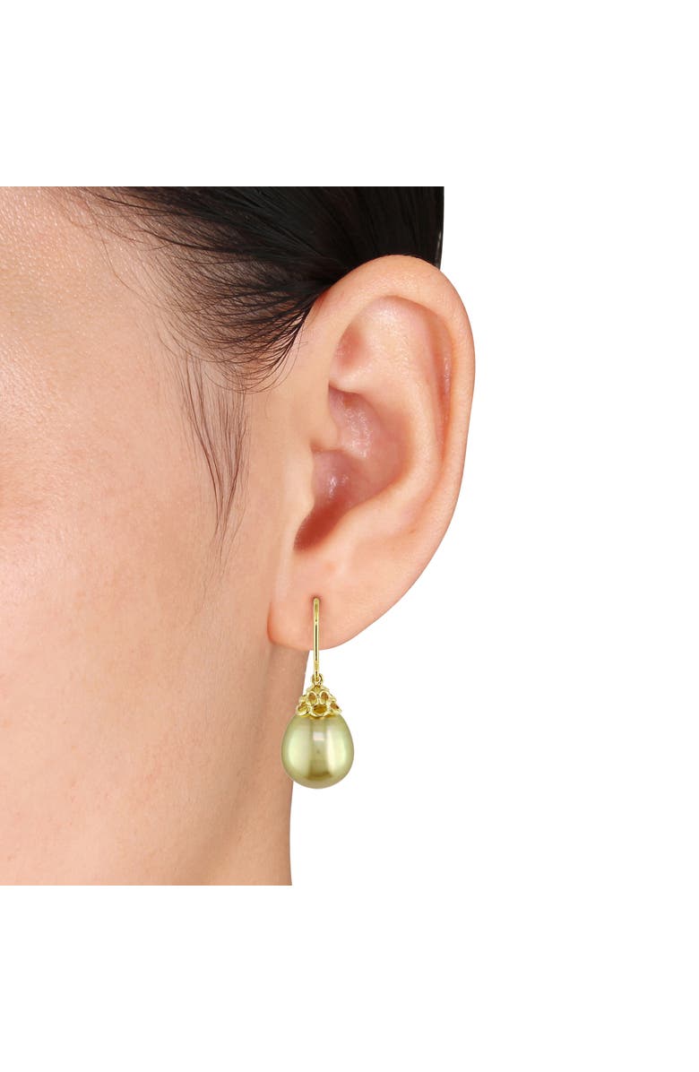 Julianna B. Cultured South Sea Pearl Filigree Drop Earrings 14k, Alternate, color, 