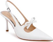 Jewel Badgley Mischka Zaya Pointed Toe Slingback Pump
