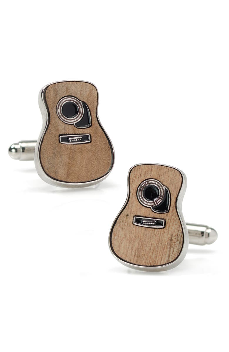 Cufflinks, Inc. Opry Acoustic Guitar Cuff Links, Main, color,