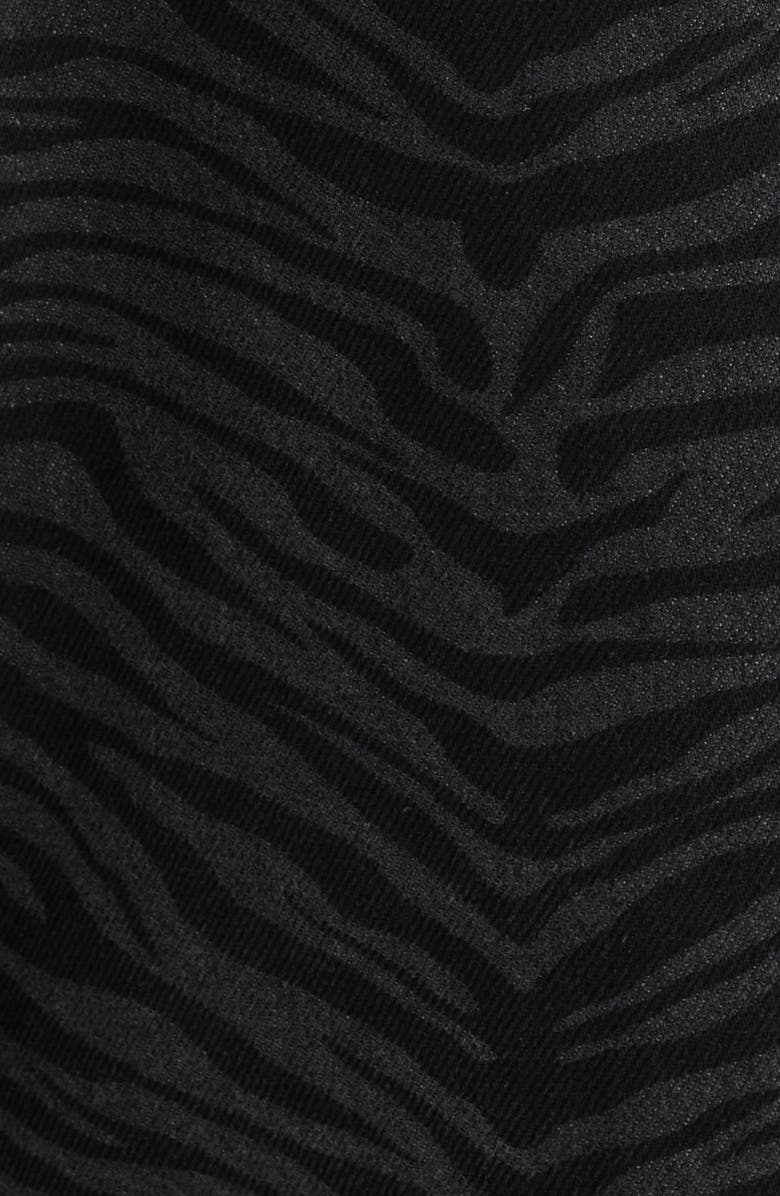 PTCL Viola Zebra Print High Waist Baggy Jeans, Alternate, color, Zebra Black Wash