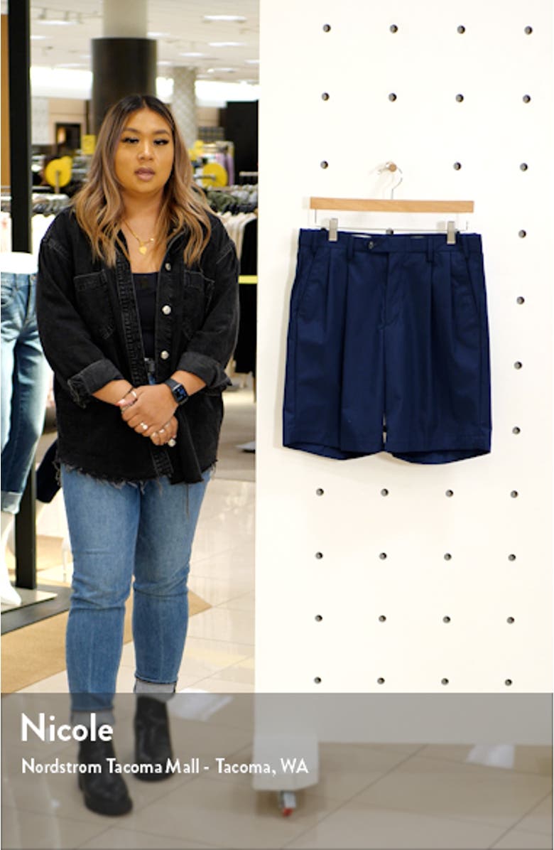 Prime Pleated Poplin Shorts, sales video thumbnail